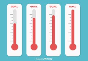 Goal Thermometer Illustration vector