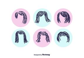 Free Hand Drawn Coiffure Vector