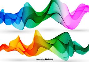 Vector colorido olas abstractas