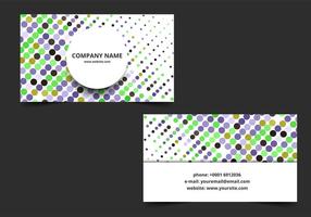Free Vector Colorful Business Card