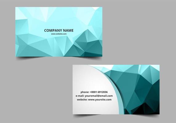 Vector Polygon Visiting Card