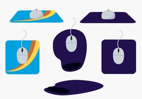 Mouse Pad Vector Set