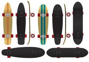 The Coolest Board To Play - Longboard Vectors