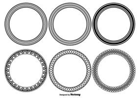 Conjunto decorativo del marco del vector