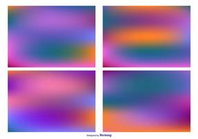 Colorful Blurred Backgrounds Set vector