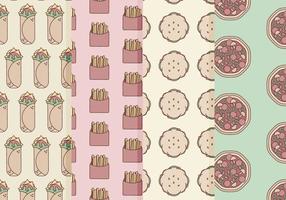 Vector Fast Food Patterns