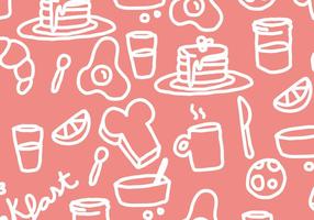 Pancake Breakfast Pattern Vector