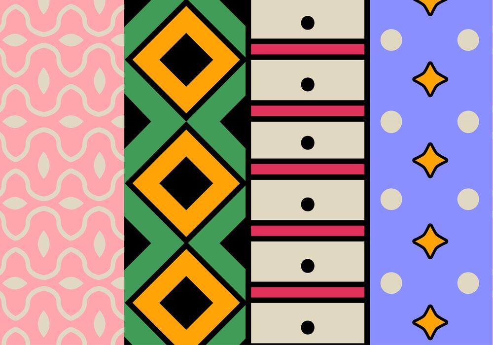 Geometric Pattern Border Vector Art, Icons, and Graphics for Free Download