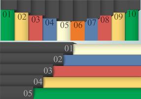 Number Bullet Vector Set