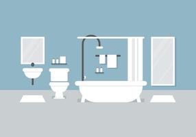 White Bathroom Set vector