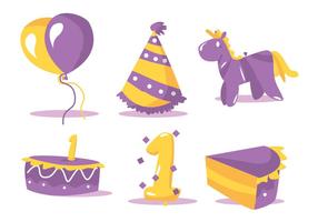 Birthday Vector Set