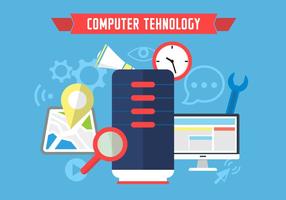 Computer Tehnology Icons vector