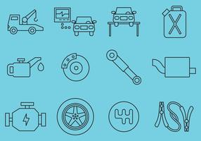 Car Maintenance Icons vector