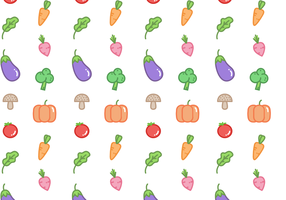 Free Vegetable Pattern Vector