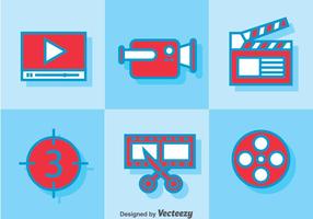 Video Editing icons vector