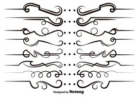 Vector Modern Scrollwork Elements