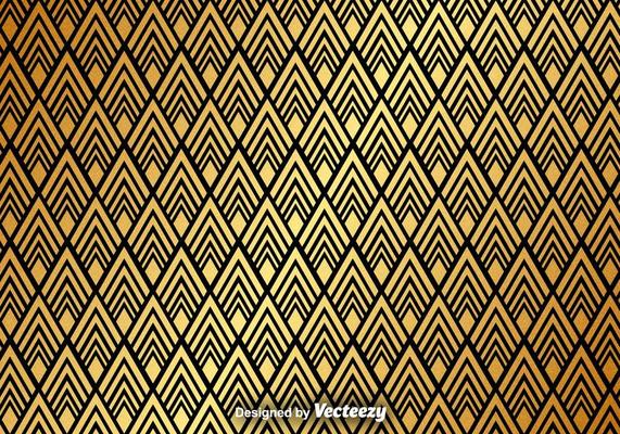Golden Abstract Pattern Vector Background