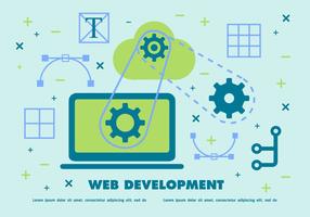 Web Development Vector Background