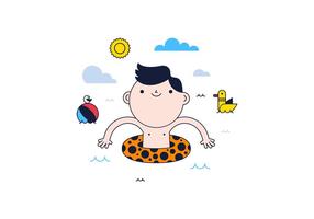 Free Swimming Vector