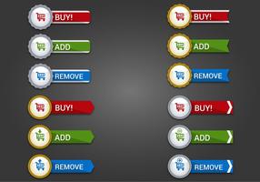 Free Web Buttons Set 16 Vector