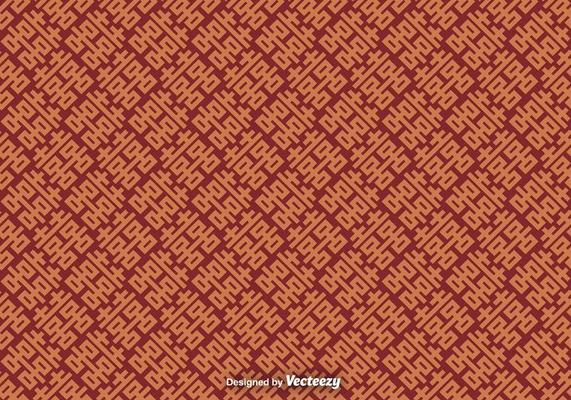 Vector Seamless Pattern With Double Happiness Symbol