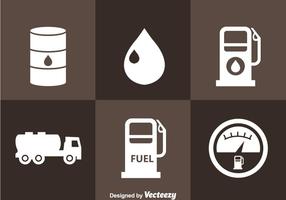 Iconos de la estación de gasolina vector