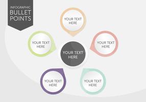Infographic Bullet Points vector