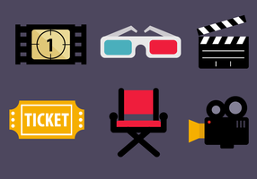 Libre Cine Icons Vector