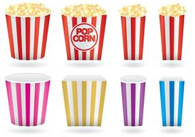 Popcorn Boxes vector