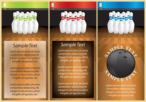 Bowling Alley Flyers vector