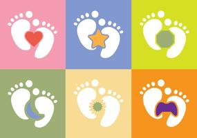 Free Baby Foot Vector