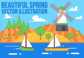 Free Spring Background Vector