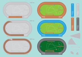 Vectores de la pista olímpica