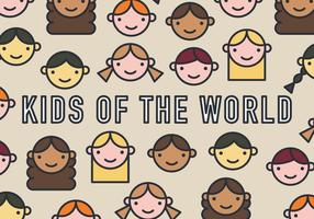 Kids of the World Vector Pattern