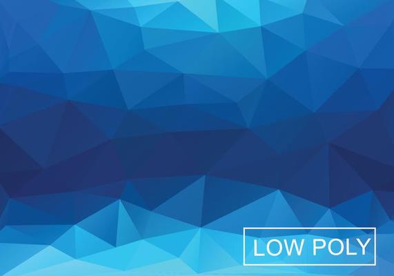 Blue Geometric Triangular Background