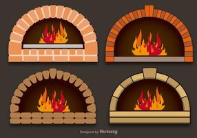 Vector pizza ovens