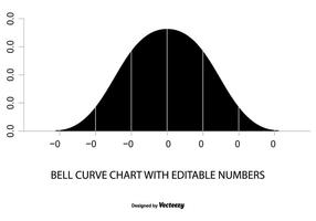 Bell Curve Chart Illustration vector