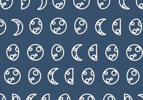 Moon Phase Pattern Vector