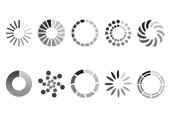 Preloader Vector Symbols 