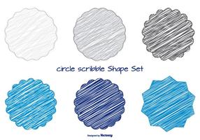 Fun Scribble Shapes Set vector