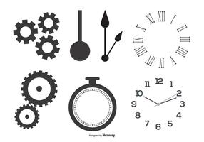 Clock Parts Vector Shapes