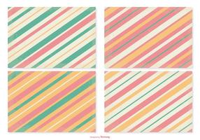 Retro Striped Pattern Set vector