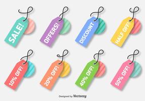 Vector Colorful Discount Labels