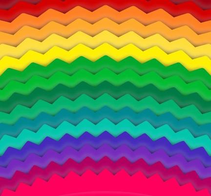 Abstract Rainbow Vector Background
