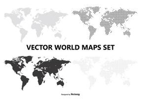 Vector mapa del mundo conjunto