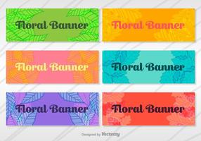 Floral Banners Vector Set