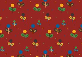 Colorful Plants Pattern vector