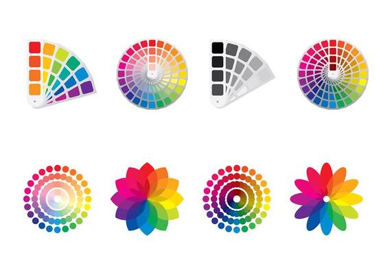 Illustration of color palette guide for offset print and guide book for web  designer 614014 Vector Art at Vecteezy