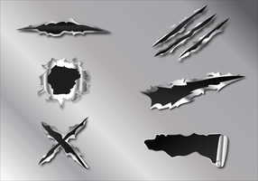 Free Metal Tear Vector