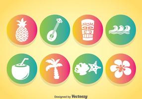 Hawaii Element Icons Vector